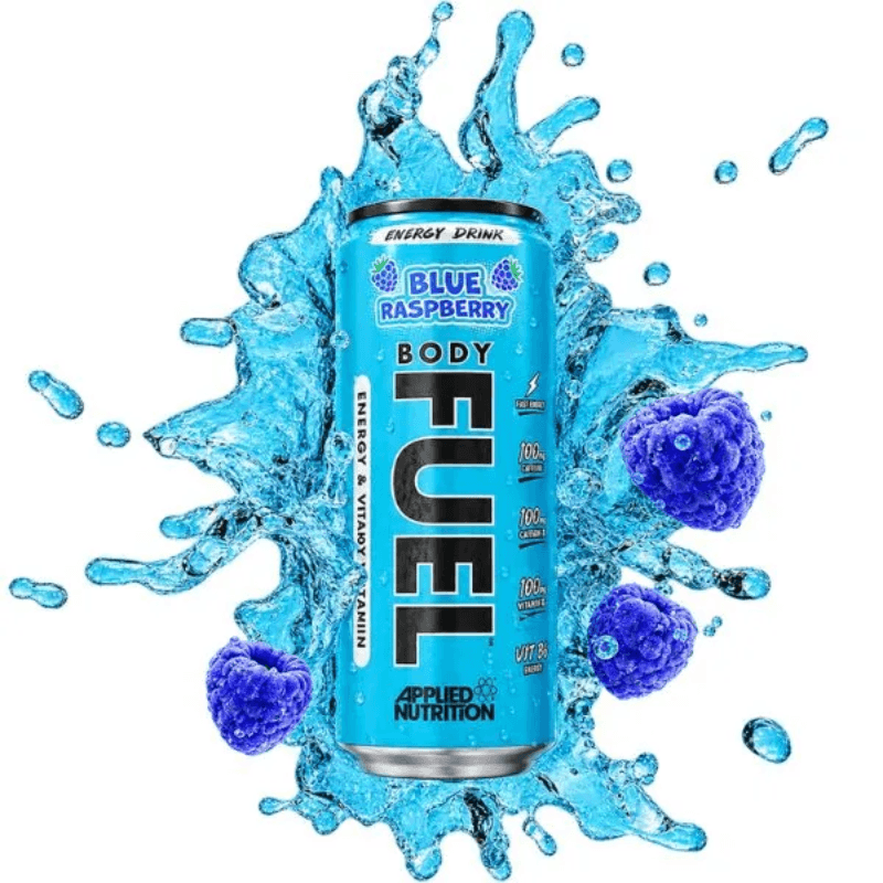 Body Fuel Energy Drink Applied Nutrition 330 Ml (Sin Azúcar) - Blue Raspberry