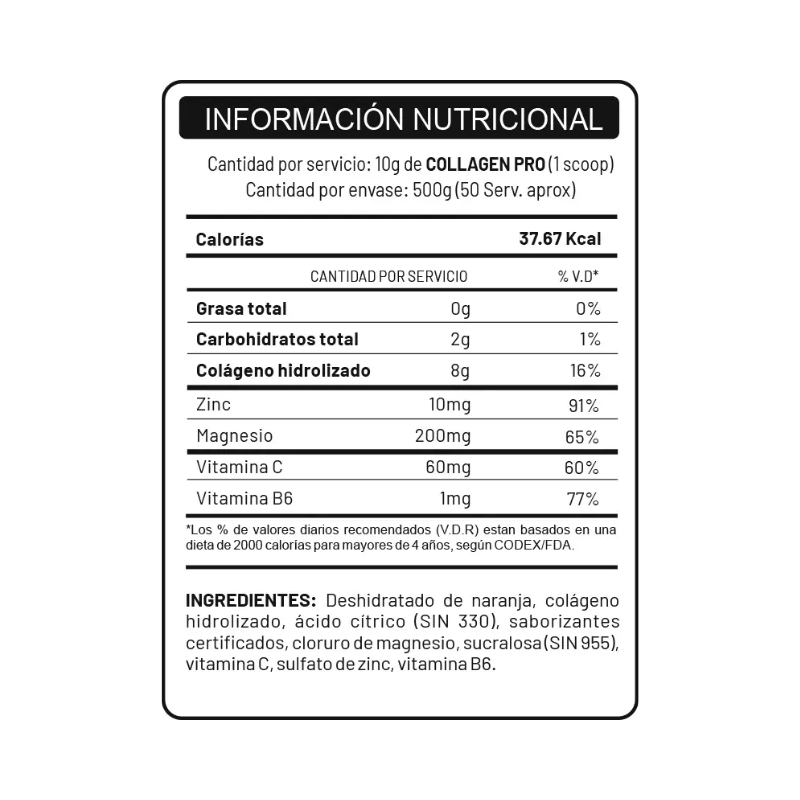 Collagen Pro UN 500g (50 Serv.) - Fruit Punch — foto 2