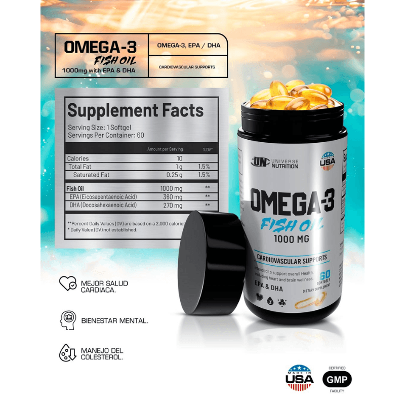 Omega 3 (Fish Oil) - 60 Serv. — foto 2