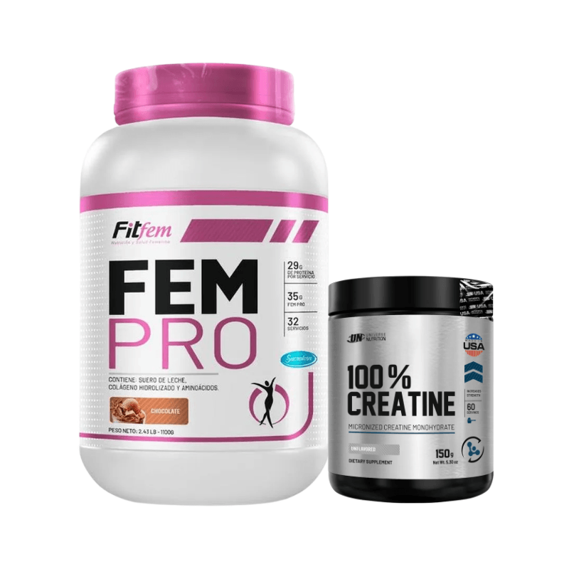 Fem Pro 1.1 Kg (32 Serv.) + Creatina UN 150g (60 Serv.) — foto 2