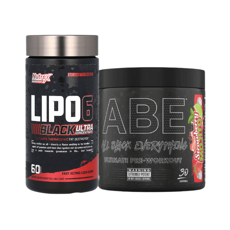 Lipo 6 Black (60 Serv.) + Pre Entreno ABE (30 Serv.)