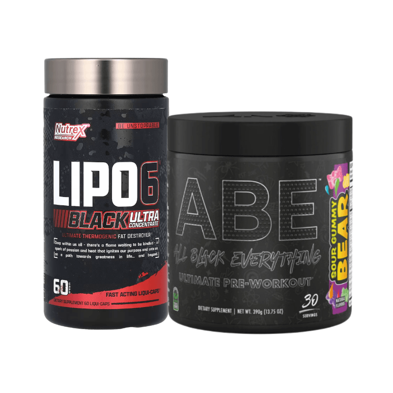 Lipo 6 Black (60 Serv.) + Pre Entreno ABE (30 Serv.) — foto 2