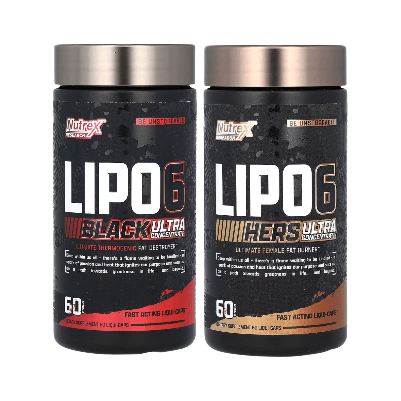 Lipo 6 Black (60 Serv.) + Lipo 6 Hers (60 Serv.)