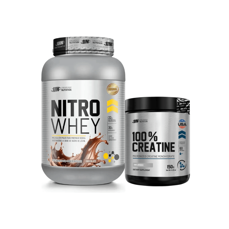 Nitro Whey 1.1 Kg (37 Serv.) + Creatina UN 150g (60 Serv.) — foto 2