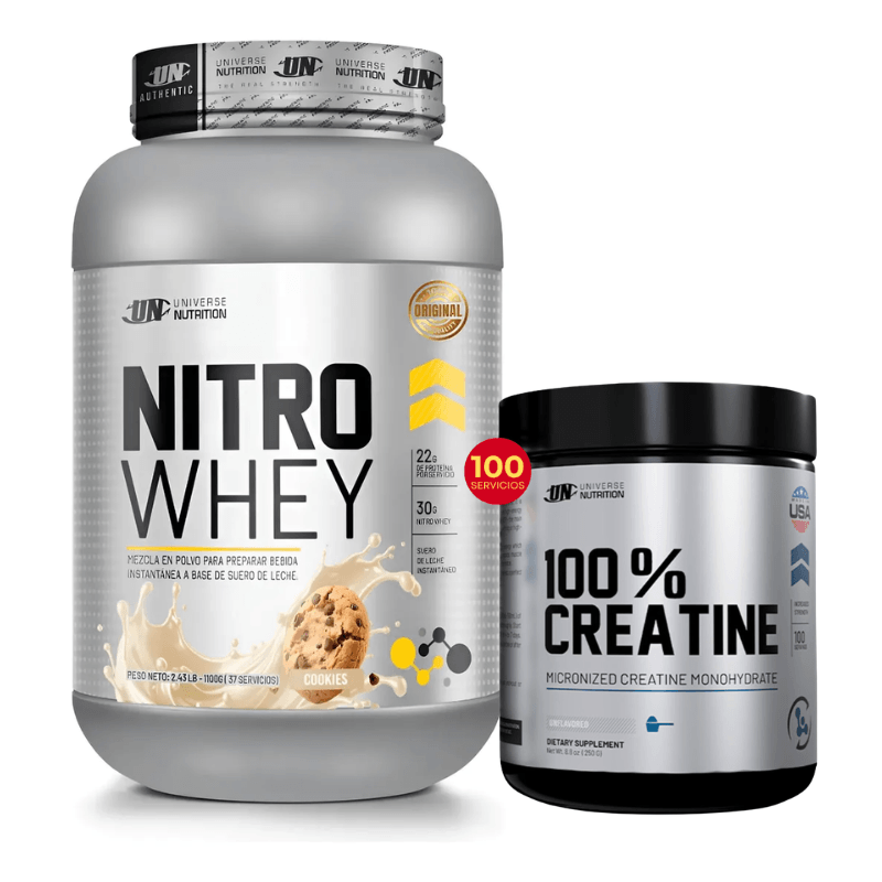 Nitro Whey Universe Nutrition 1.1 Kg + Creatina Universe Nutrition 250g