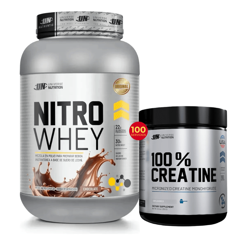 Nitro Whey Universe Nutrition 1.1 Kg + Creatina Universe Nutrition 250g — foto 2