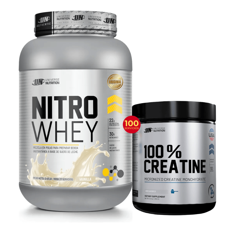 Nitro Whey Universe Nutrition 1.1 Kg + Creatina Universe Nutrition 250g — foto 3