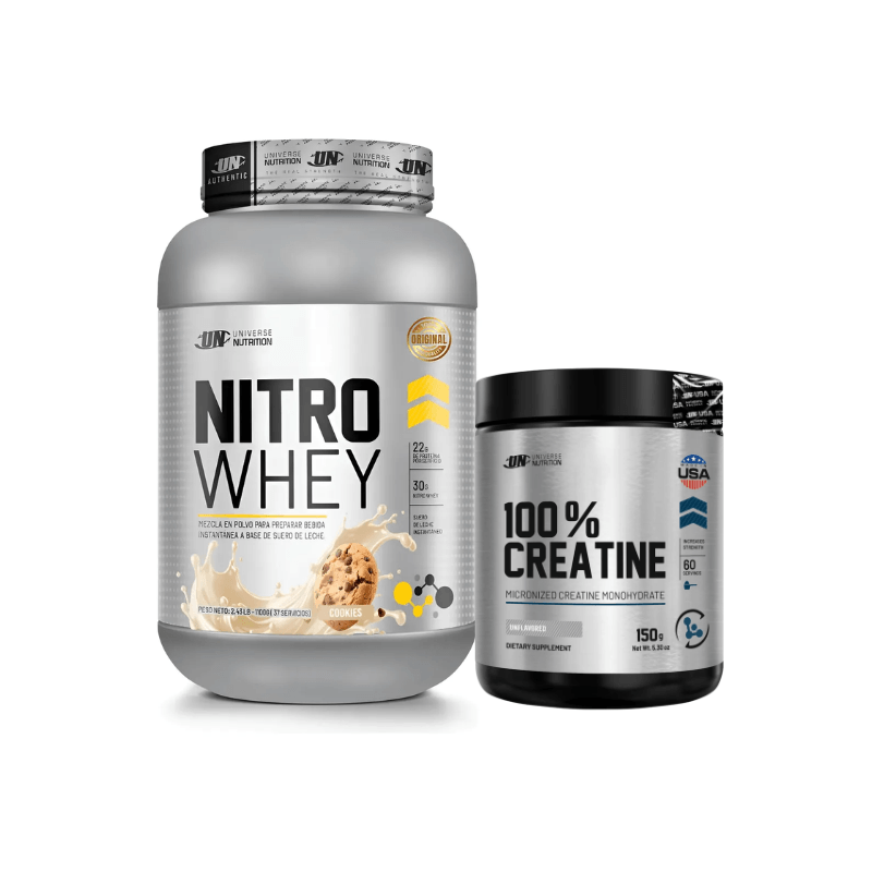 Nitro Whey 1.1 Kg (37 Serv.) + Creatina UN 150g (60 Serv.) — foto 3