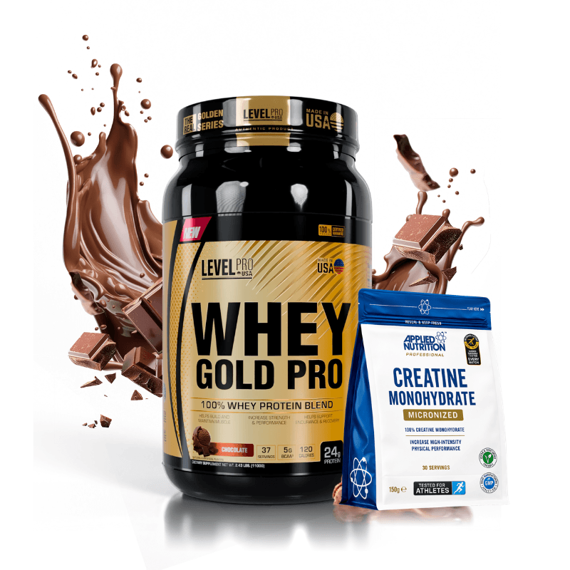Whey Gold Pro 1.1 Kg (37 Serv.) + Creatina Applied Nutrition 150g (30 Serv.)