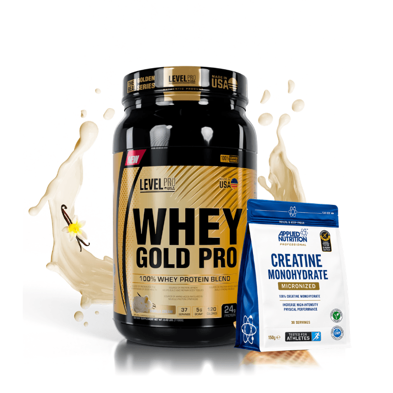 Whey Gold Pro 1.1 Kg (37 Serv.) + Creatina Applied Nutrition 150g (30 Serv.) — foto 2